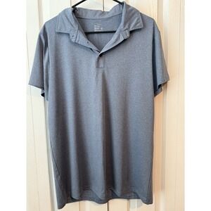 Men's Polo Shirt Tek Gear‎ Blue Performance Size Medium